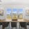 a room with a table and chairs
