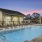 a swimming pool in a backyard